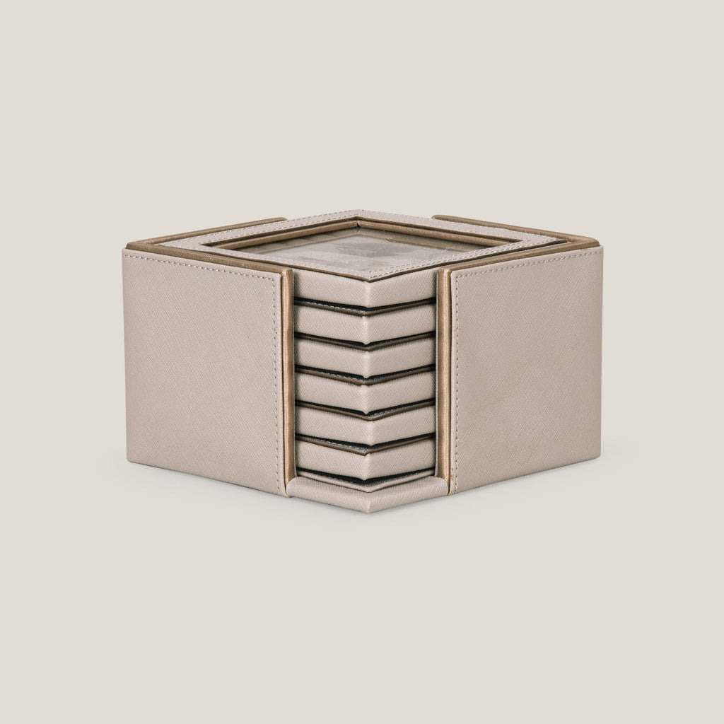 Zensar Beige Coaster Set of 6