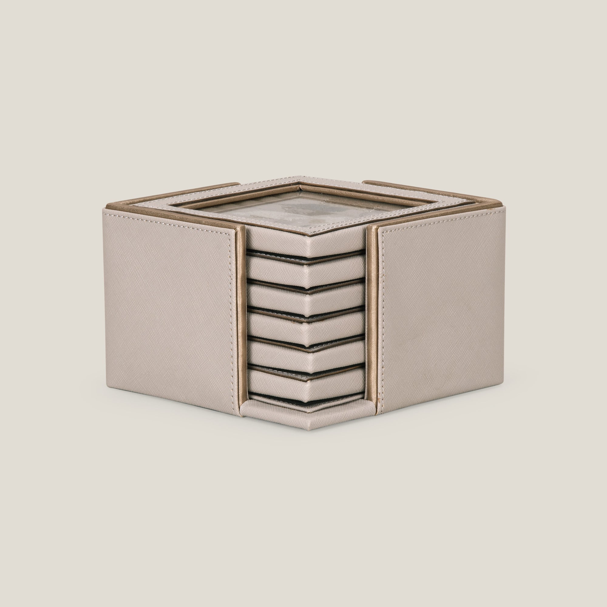 Zensar Beige Coaster Set of 6