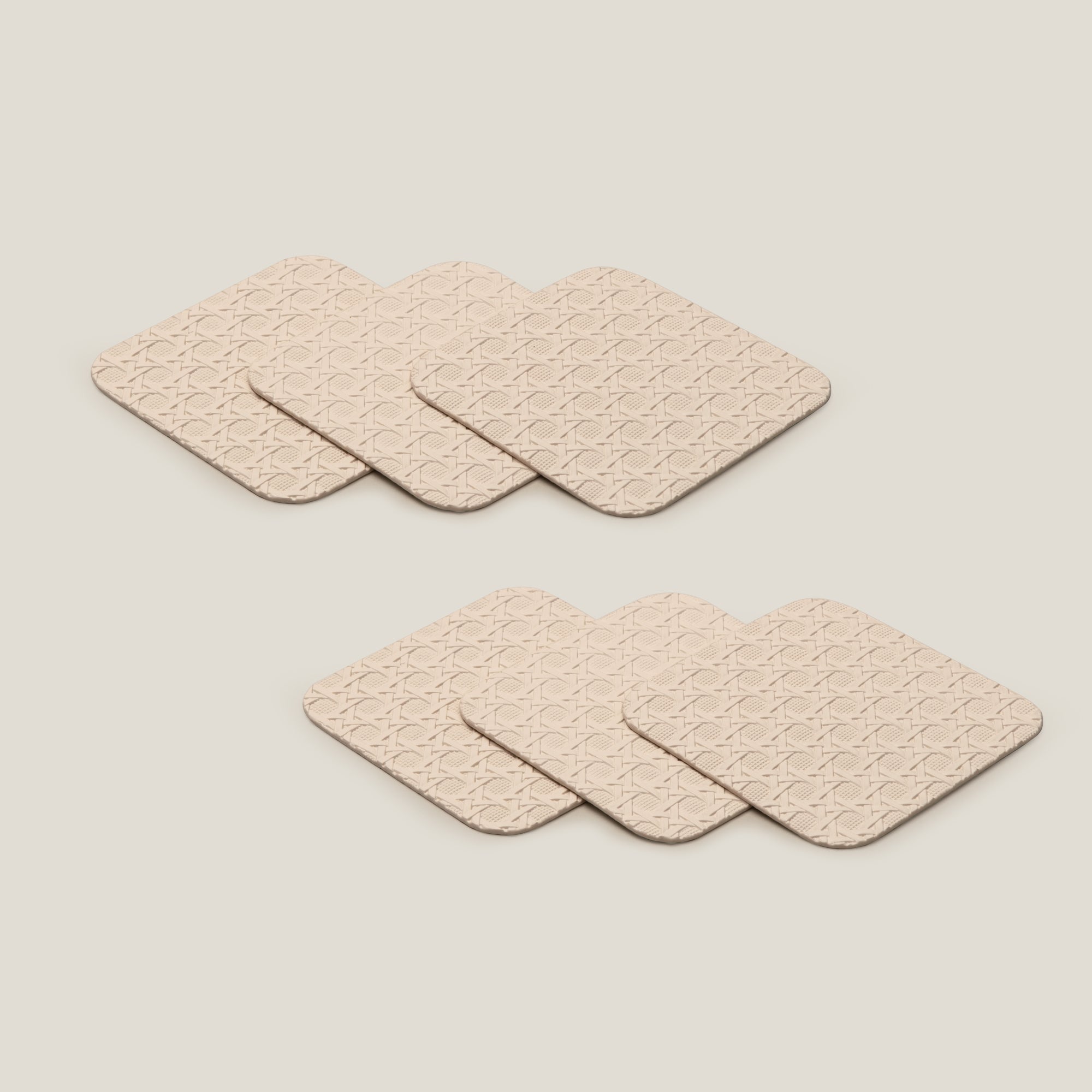 Symphony Weave Beige Coaster Set of 6