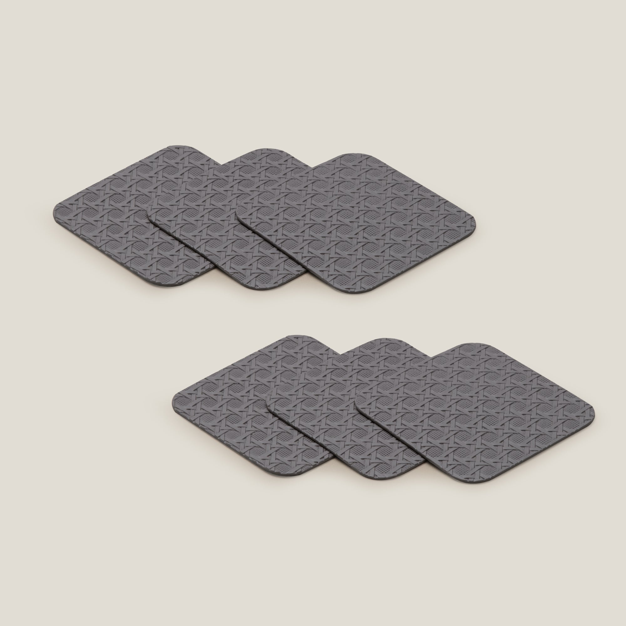 Symphony Weave Grey Coaster Set of 6