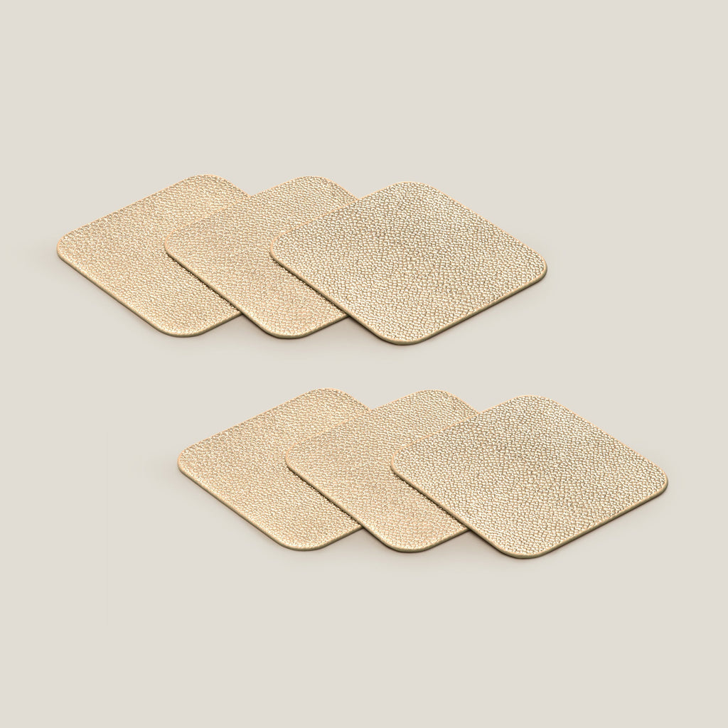 Midas Gold & Beige Coaster Set of 6