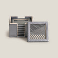 Beige & Grey Coaster Set of 6