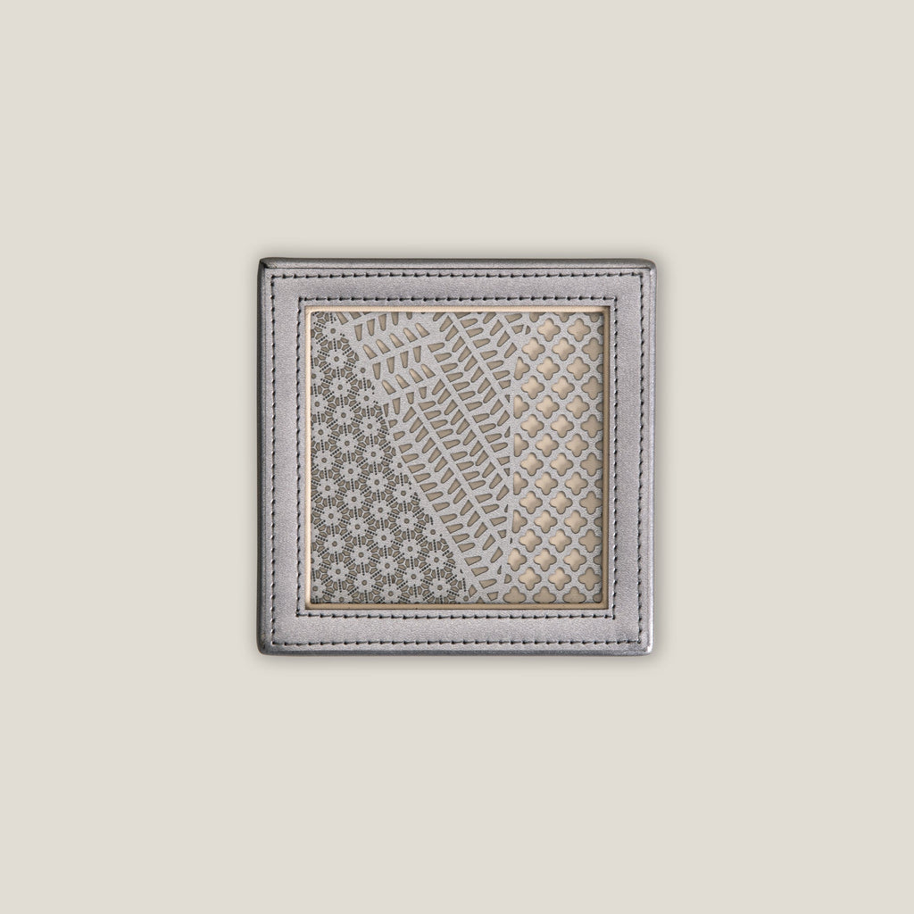 Beige & Grey Coaster Set of 6