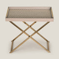 Lattice Beige & Grey Butler Tray