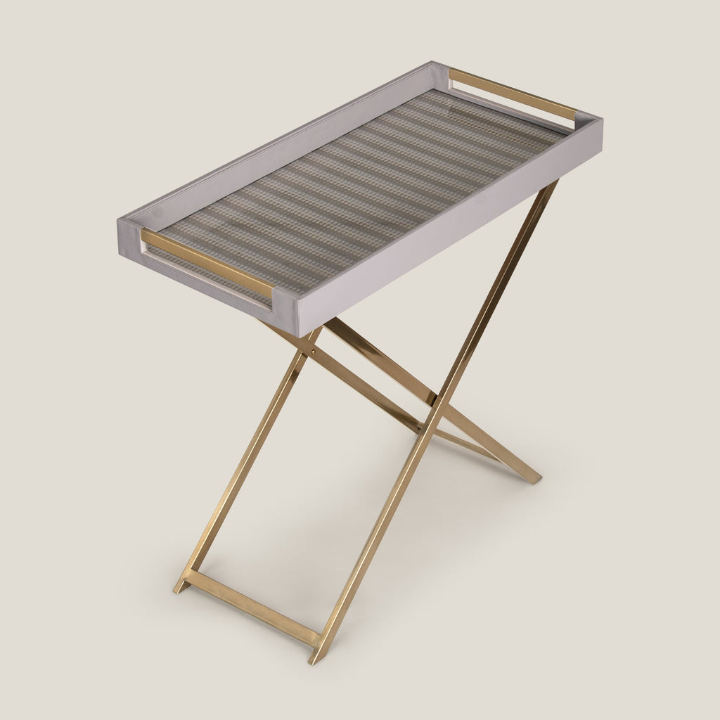 Grey & Gold Butler Tray