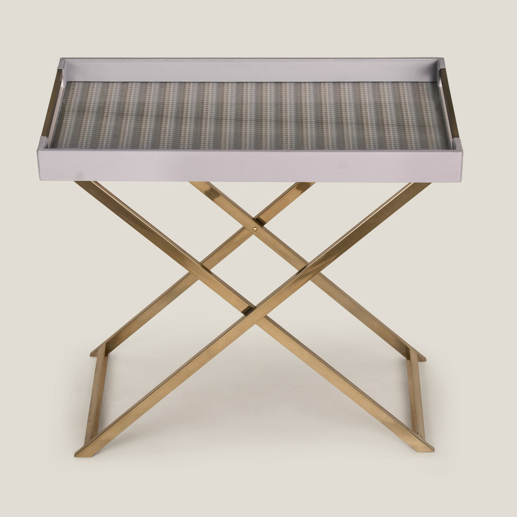 Grey & Gold Butler Tray