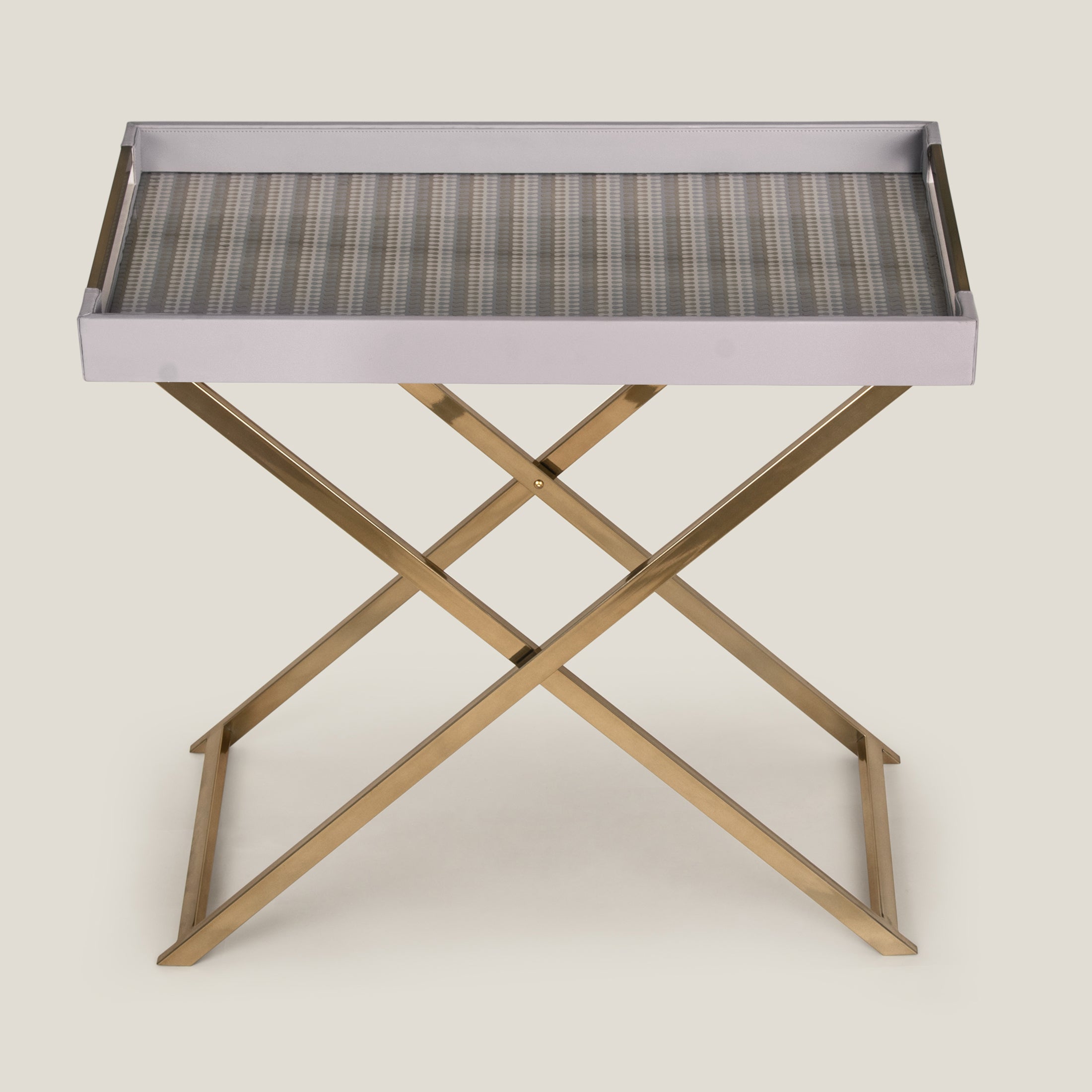 Grey & Gold Butler Tray